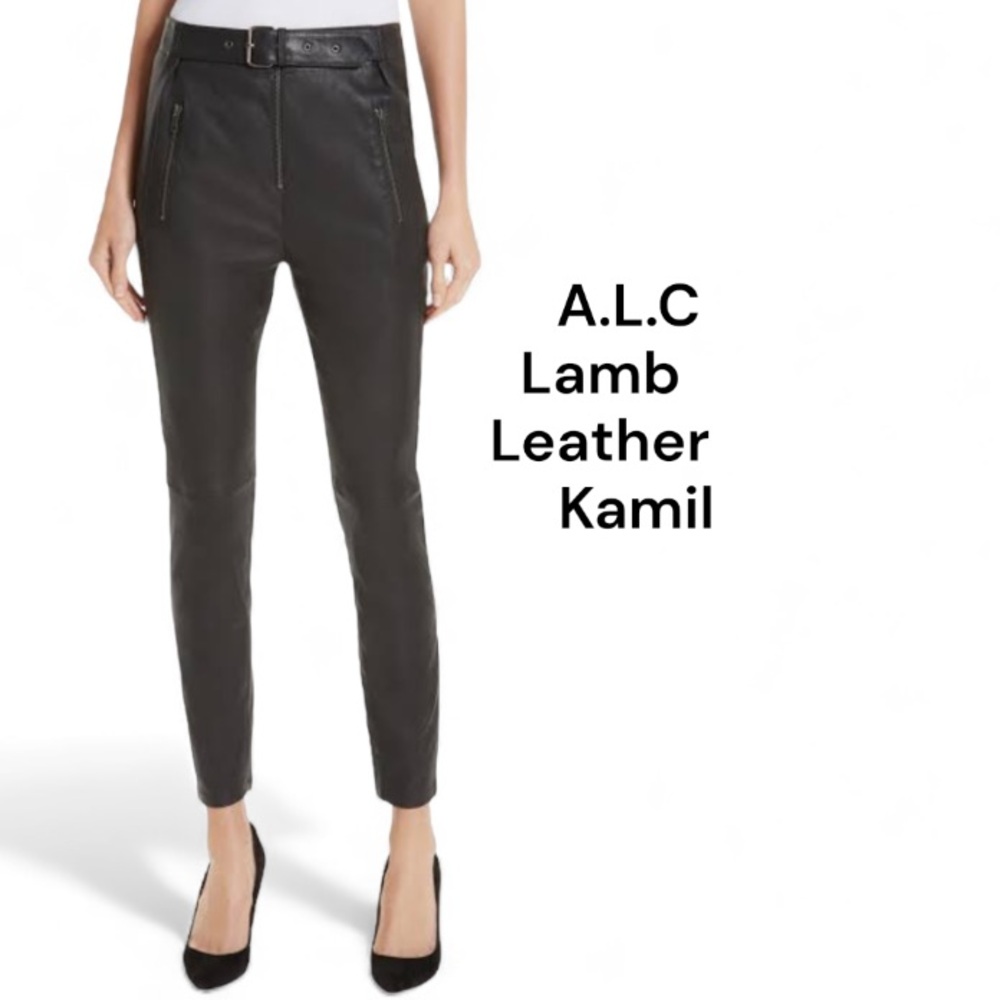 A.L.C Kamil Lamb Leather Moto Pant
Size 2 or 26